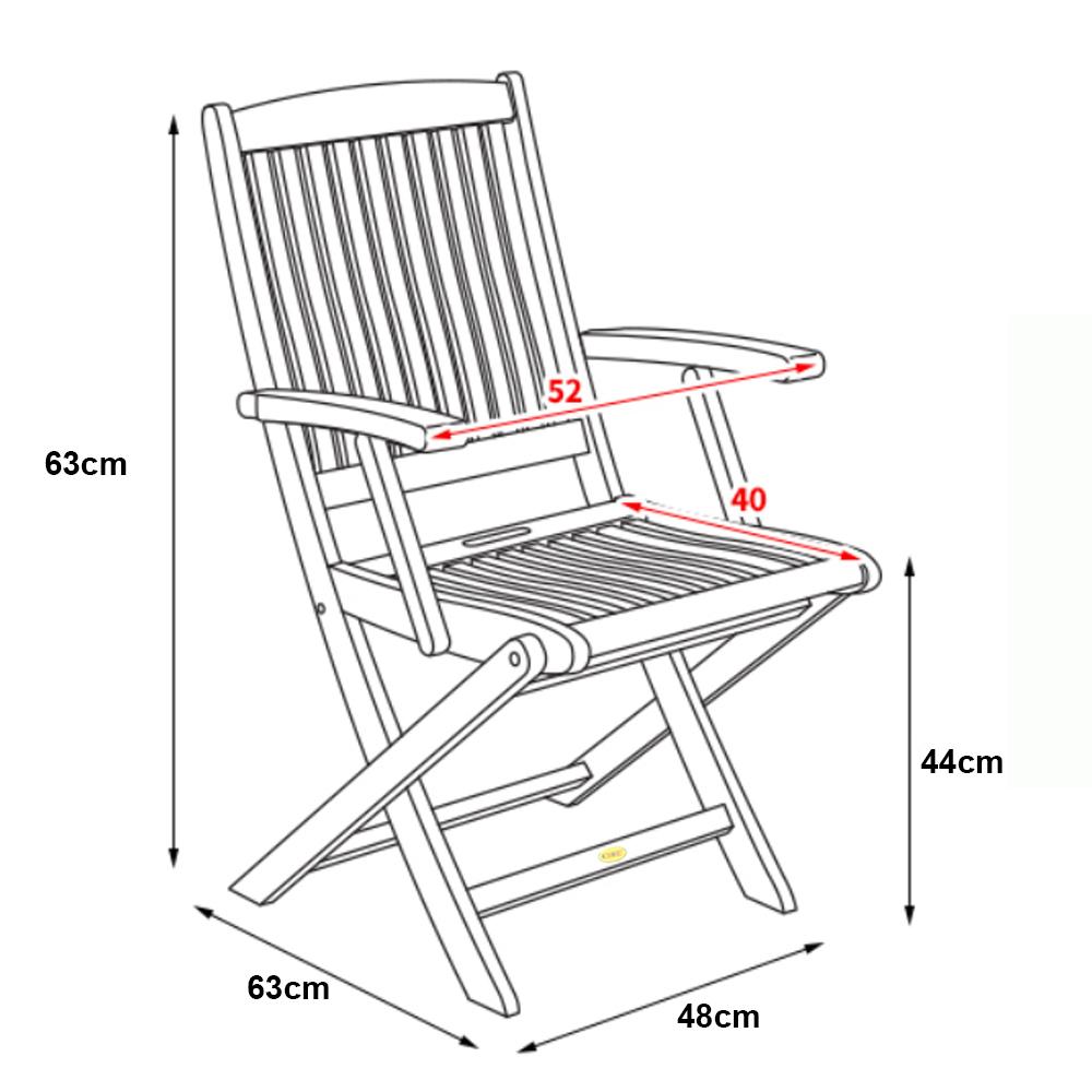 Ghế  Xếp Bungus Có Tay IBIE NC2021 (63 x 48 x 95 cm)