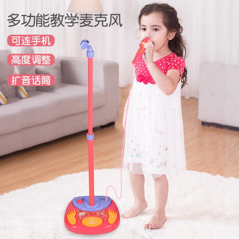Giá Tốt Nhất Bevenle Chân Đứng Micro Bé Gái Công Chúa Micro Khuếch Đại Âm Nhạc Máy Hát Tự Động Giáo Dục Đồ Chơi Giáo Dục Sớm