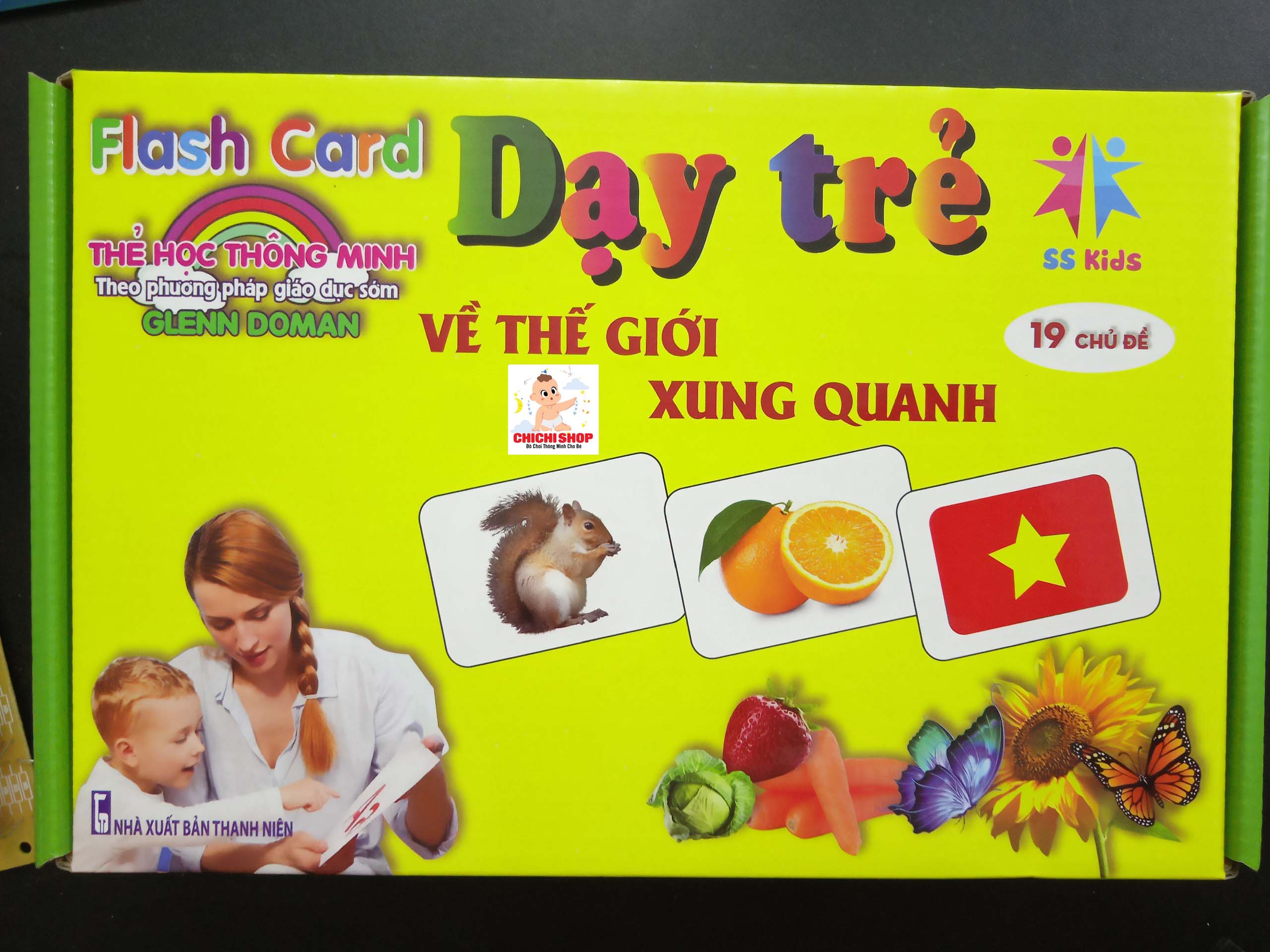 Trọn Bộ 100 Thẻ Học Thông Minh 14 Chủ Đề A5 Song Ngữ Anh Việt Cho Bé Khám Phá Thế Giới Xung Quanh