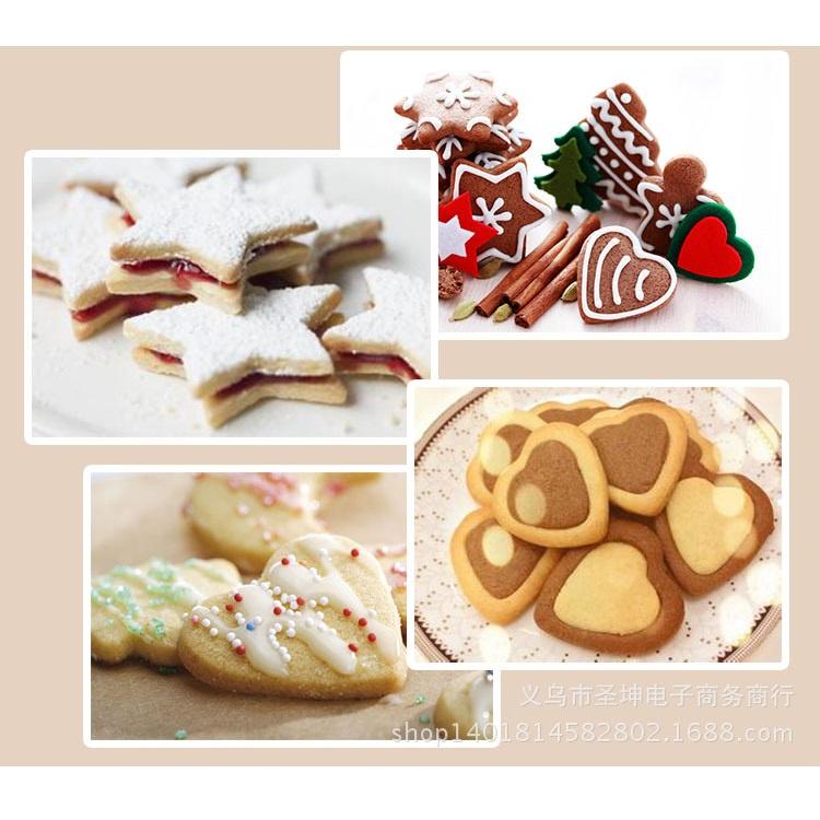 Khuôn Bánh Quy Cookies Bộ 12 Khuôn Nhấn Cookie Cutter Innox Cao Cấp - CBQUI12P