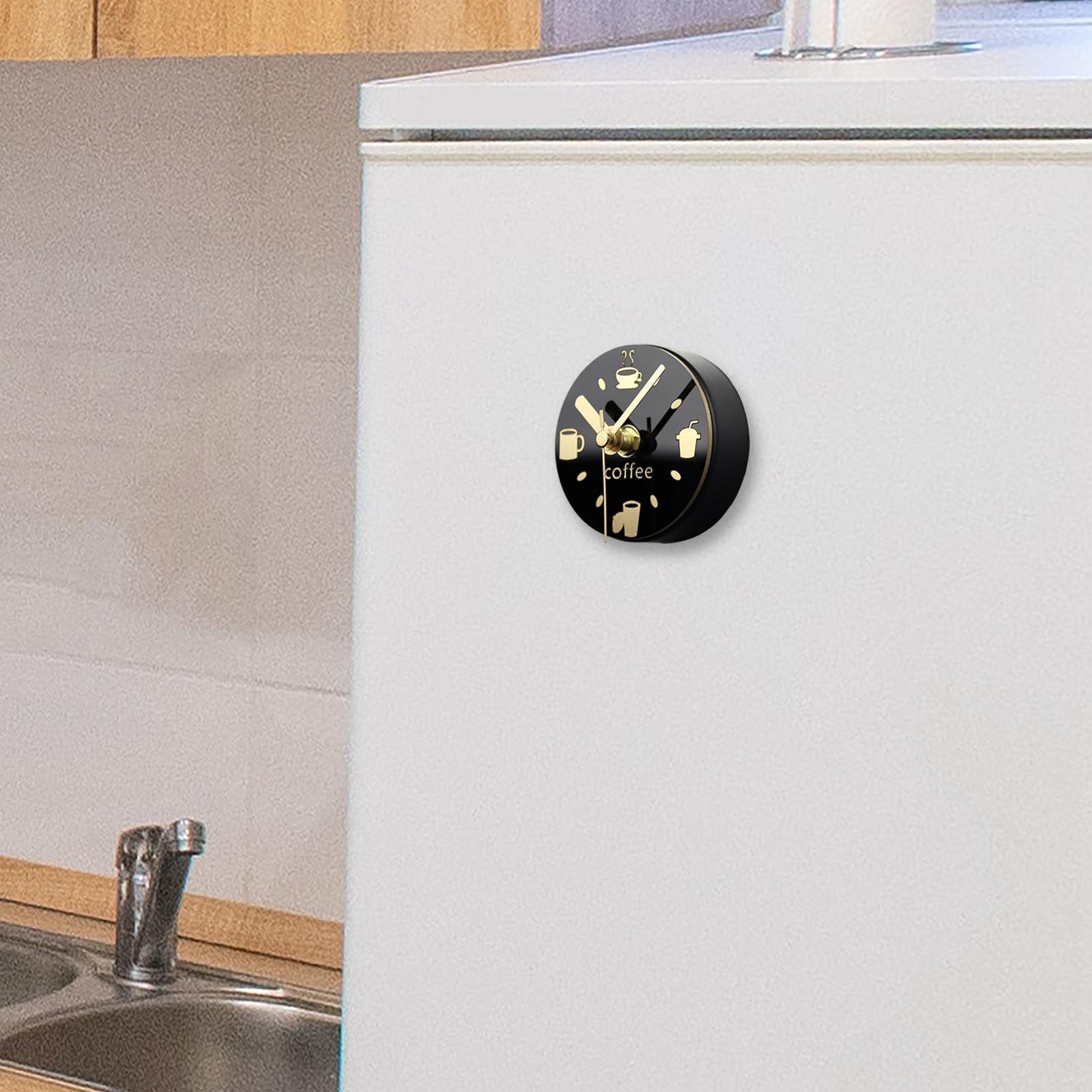 Fridge Clock for Home Kitchen Sticker Portable Decorative