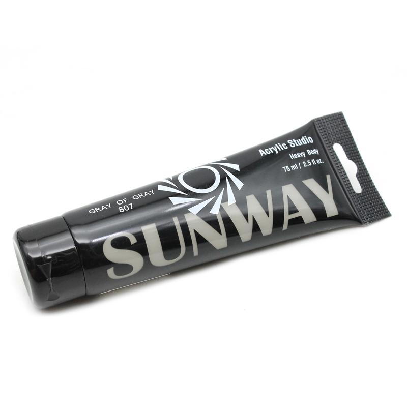 Tuýp Màu Vẽ Acrylic 75 ml - Sunway No.807 - Gray of Gray