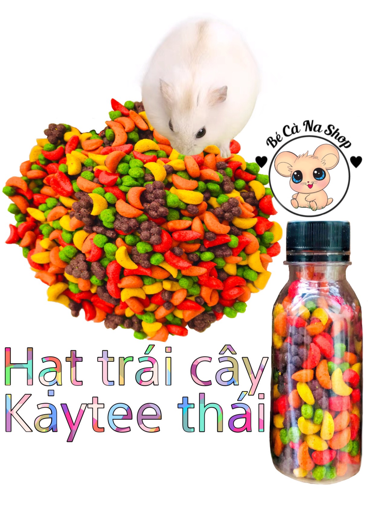 Hạt trái cây kaytee thái cho hamster và chim vẹt