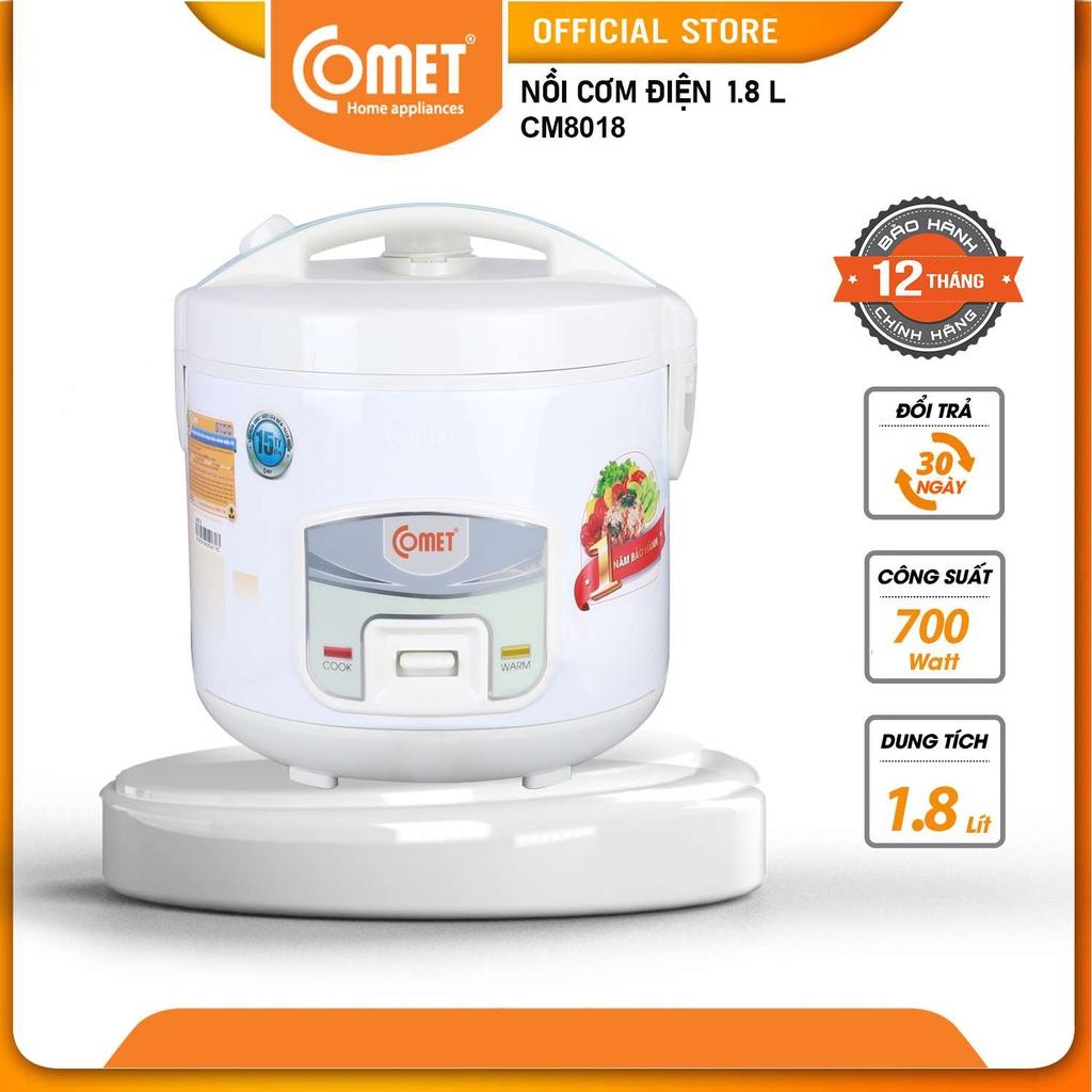 Nồi cơm điện 1.8L COMET - CM8018 - Hàng Chính Hãng