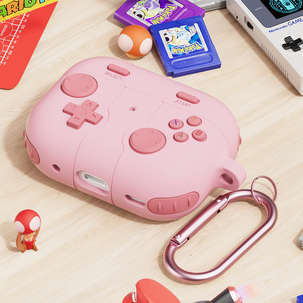 Case vỏ ốp bảo vệ dành cho tai nghe Airpods 1, 2, 3, 4, airpod Pro 1, Pro 2 silicon kèm móc kim loại - Hàng chính hãng