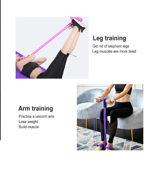 Dây kéo đàn hồi 4 ống, dây kéo tập bụng, tập Gym hàng loại 1