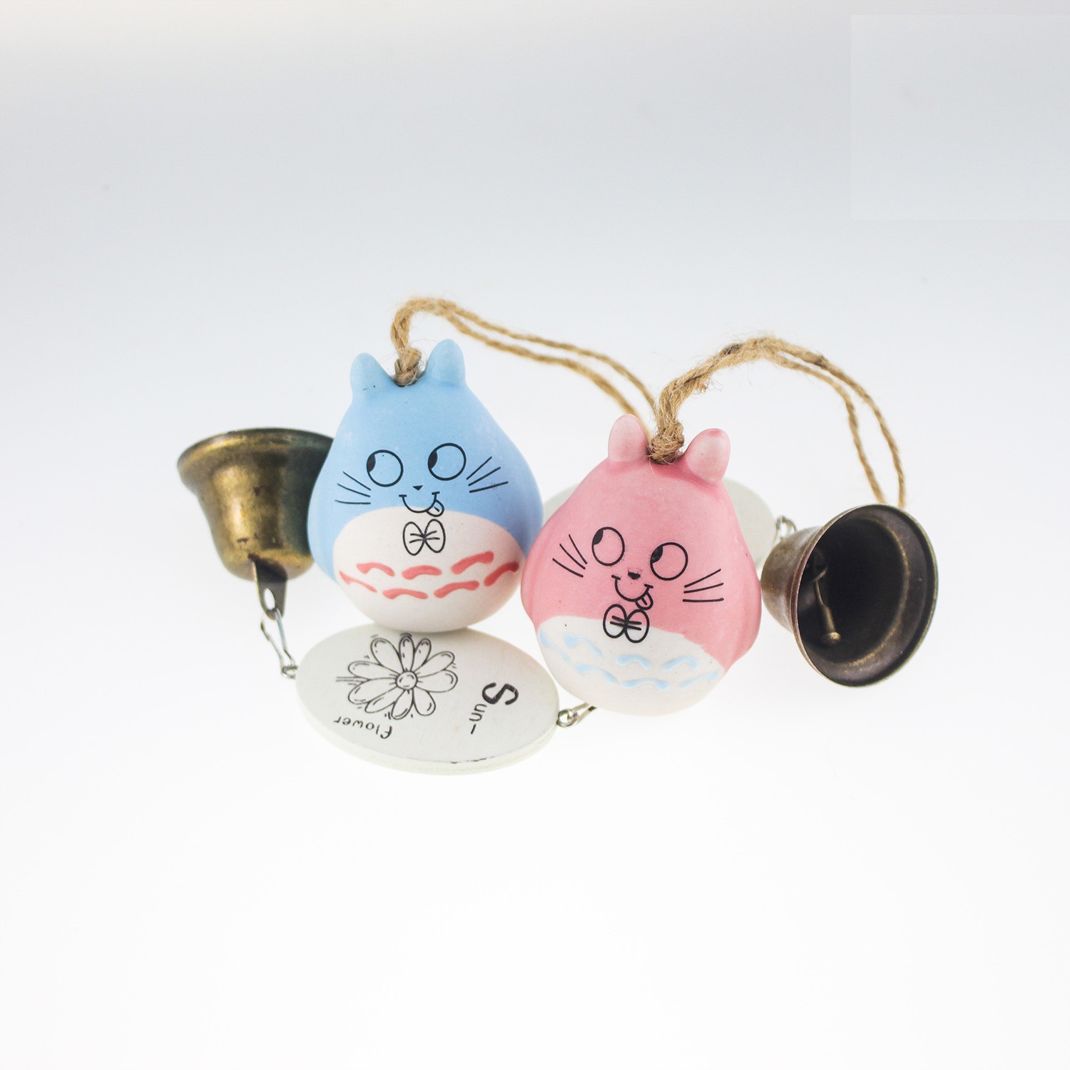 Chuông gió mèo Totoro gốm sứ đáng yêu