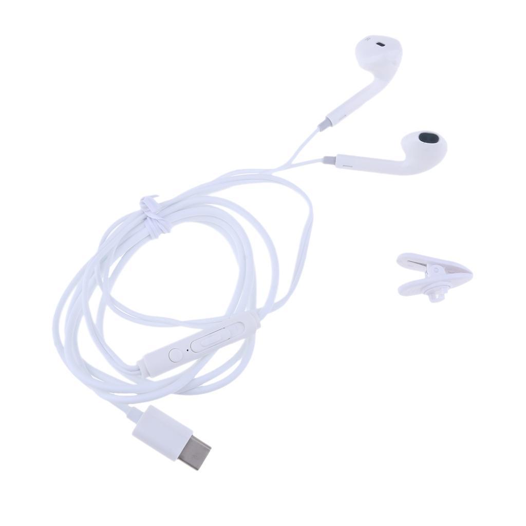 USB Type C Earphones Digital Headphones Stereo Bass Noise Cancelling