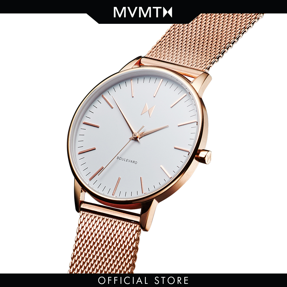 Đồng hồ Nữ MVMT dây thép không gỉ 38mm - Boulevard D-MB01-RGWM