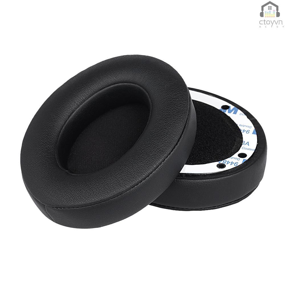 Set 2 miếng đệm tai nghe thay thế màu đen cho tai nghe không dây Beats Studio