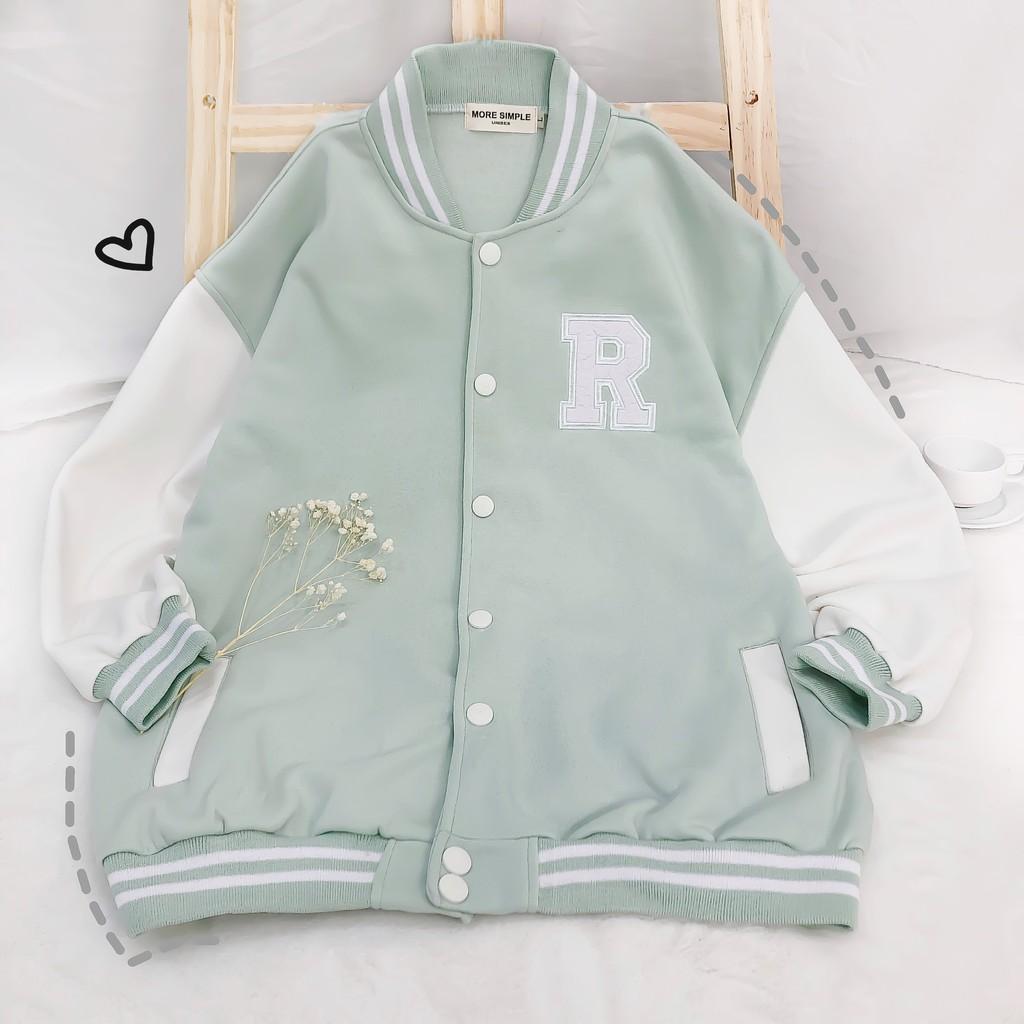  Áo khoác form rộng tay dài bomber RAYSON ulzzang (ẢNH THẬT)