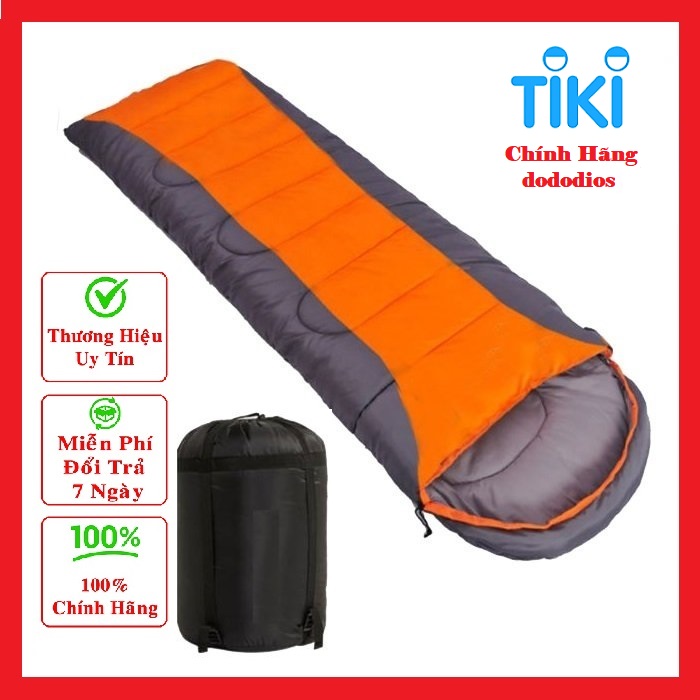 Túi ngủ văn phòng cao cấp có trùm đầu, túi ngủ du lịch dã ngoại, túi ngủ mùa đông - Chính hãng dododios