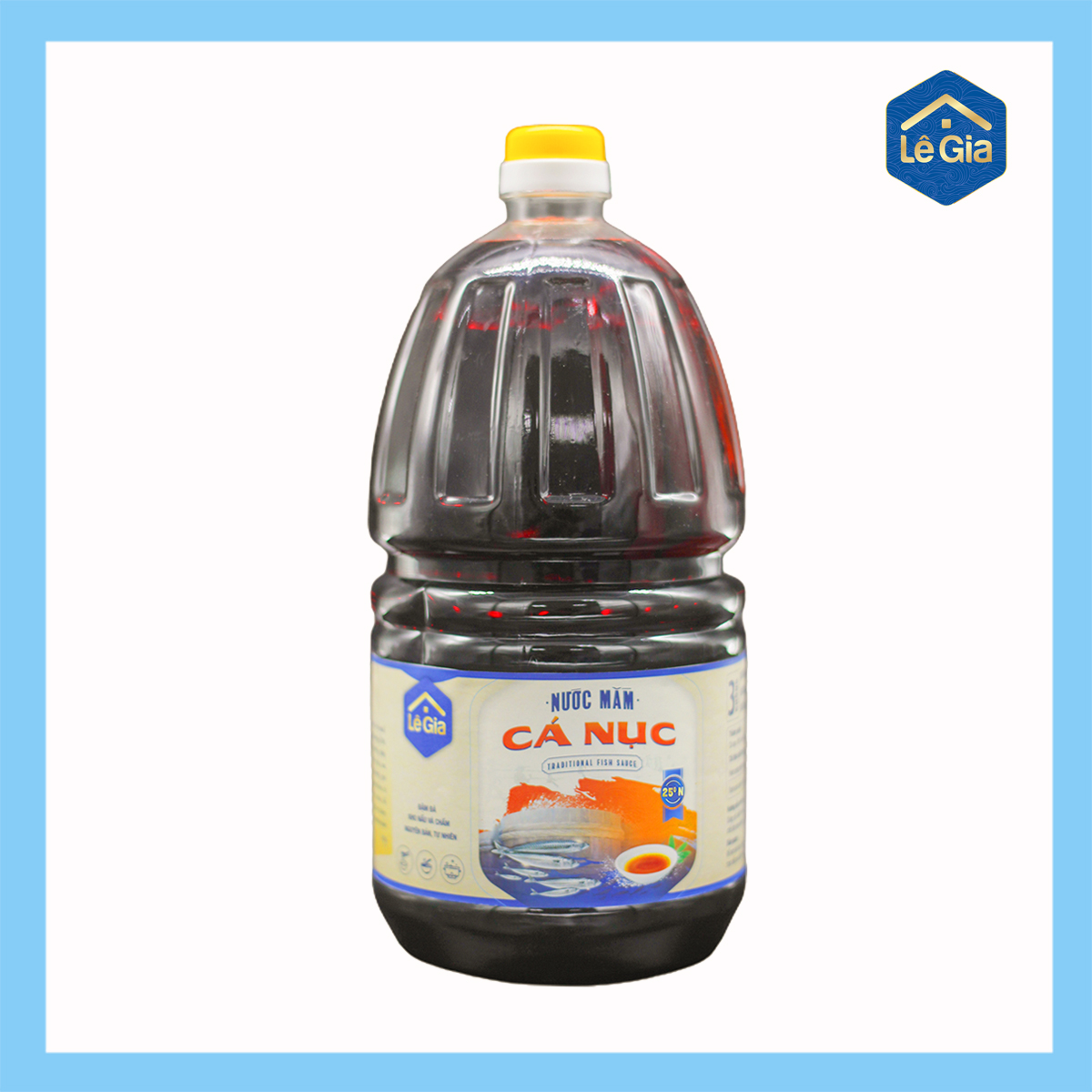 Nước mắm cá Nục Lê Gia- Can 2L