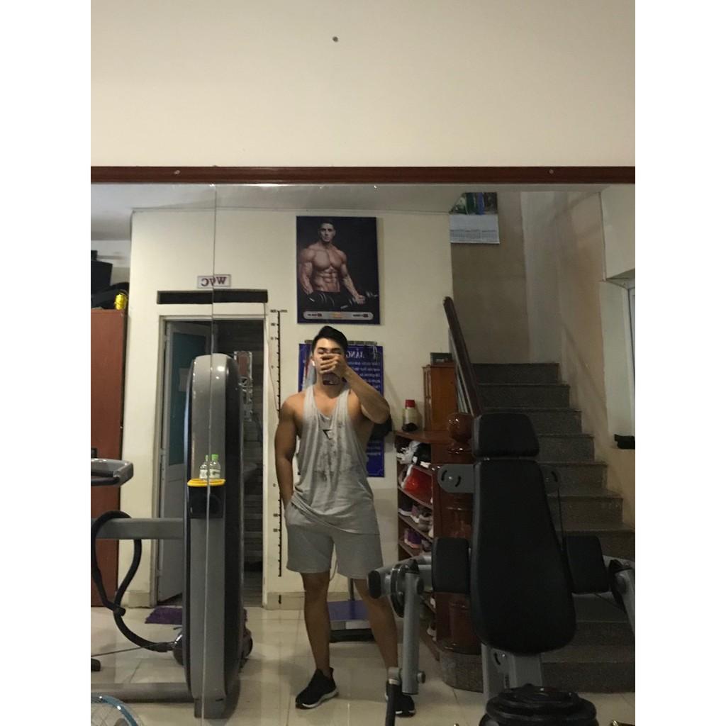 Áo Tập Gym Ba Lỗ Nam - Áo Tập Gym 3 Lỗ Vải Cotton cao cấp ( Form rộng )