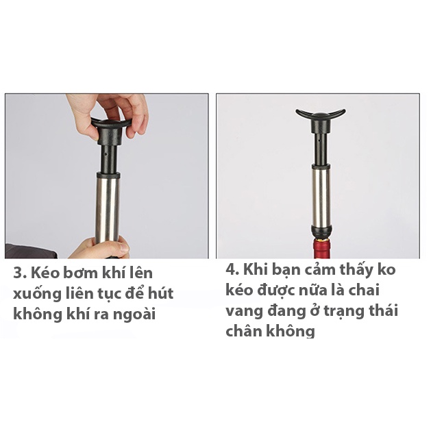 Bộ dụng cụ hút chân không rượu vang cao cấp