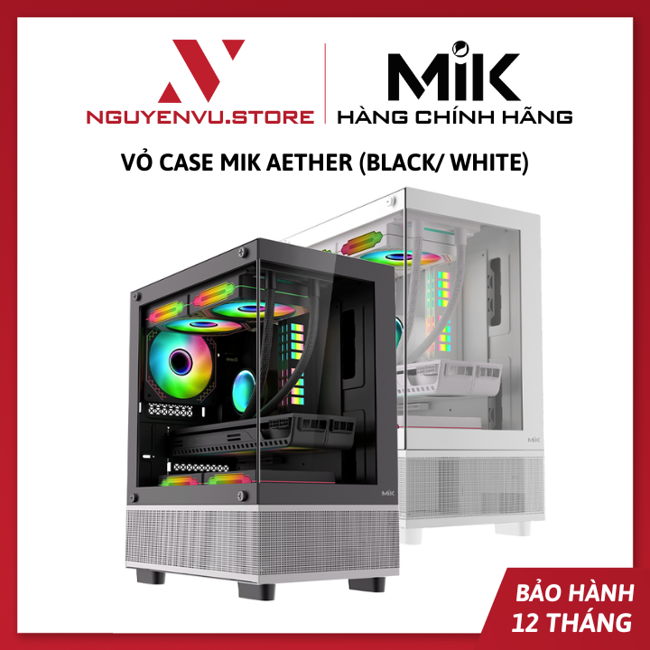 Vỏ Case MIK Aether (Black/ White) - Hàng Chính Hãng