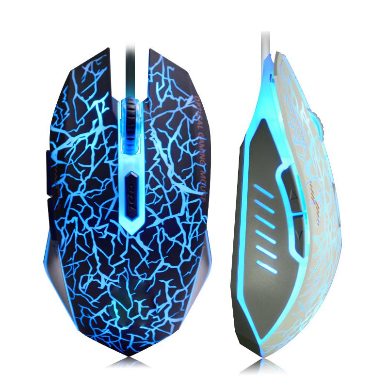 USB Quang Game Có Dây Cho PC Laptop Game Thủ Lót Chuột Dota 2 LOL Đen Trắng