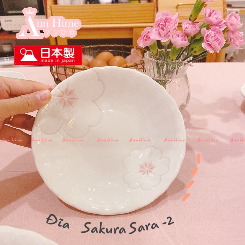 Bộ Bát Đĩa Sứ Thủ Công Sakura Nhập Khẩu Nhật Bản