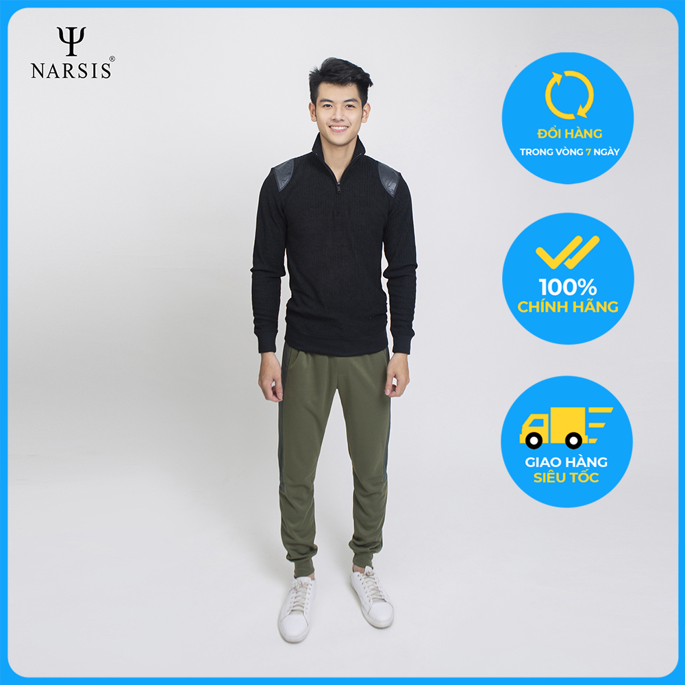 Quần Jogger nam thu đông Narsis G9001 màu rêu