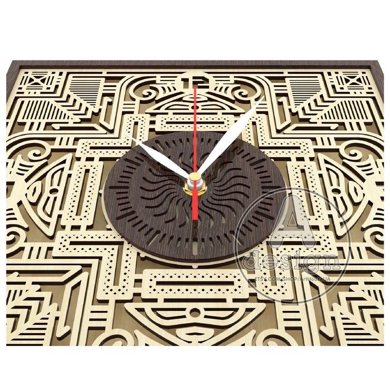 Đồng hồ gỗ treo tường decor trang trí