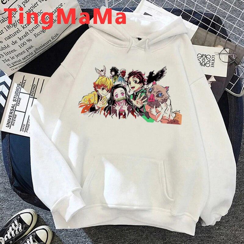 Áo Hoodie In Họa Tiết Hoạt Hình Demon Slayer Kimetsu No Yaiba Nezuko Phong Cách Đường Phố Nhật Bản Cho Nam