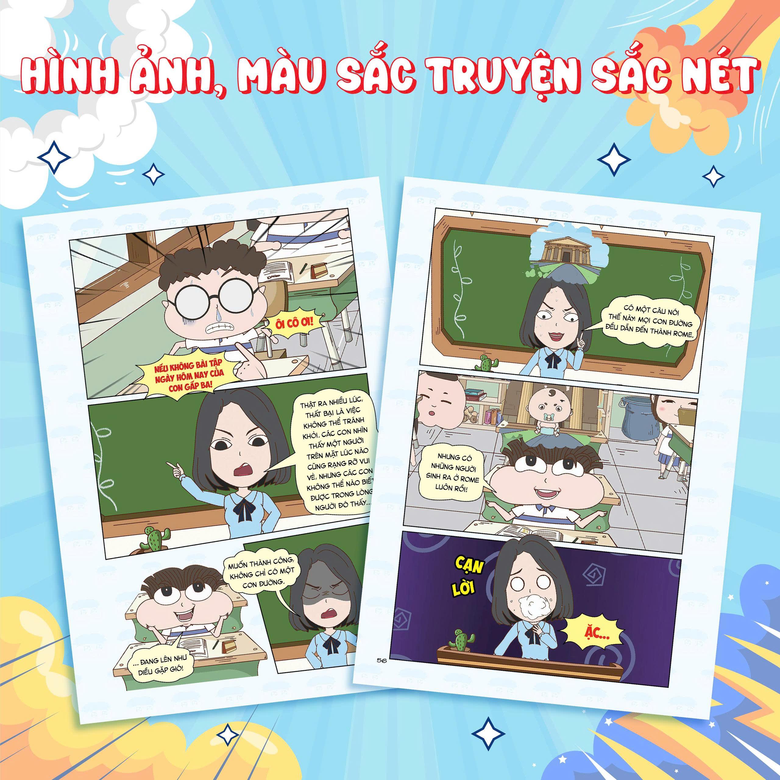 Sách - Truyện Tranh Lớp Học Xả Stress - Hỏi Bài Lúc Nửa Đêm