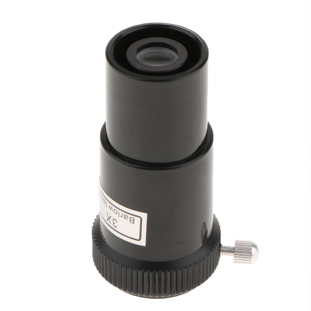 2-3pack 3X Magnification Barlow Lens '0.965'/24.5mm Plastic for Telescope
