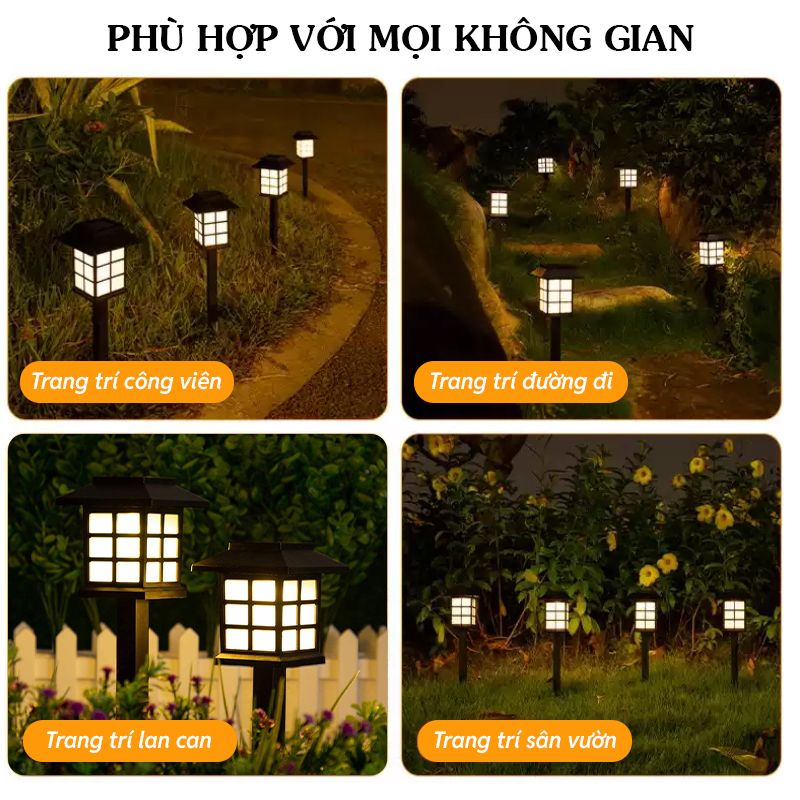 Đèn trang trí năng lượng mặt trời Hình ngôi nhà, tích kiệm điện, bóng siêu sáng, chống thấm nước - DA3135