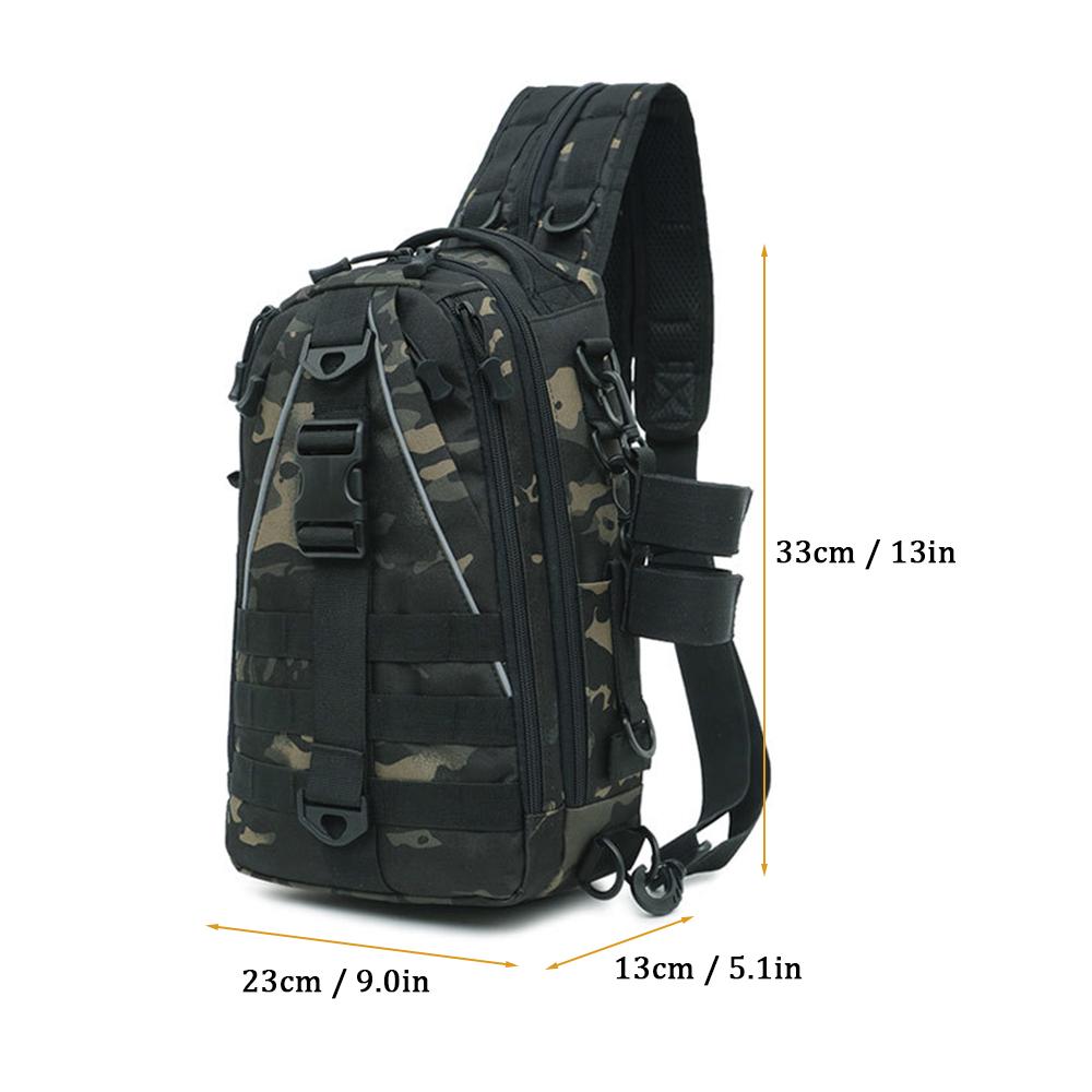 Túi đựng đồ câu cá bằng vải nylon chắc chắn mật độ cao, chống nước và bền,Ngăn chính lớn