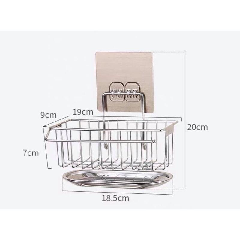 Kệ Inox đựng đồ rửa chén - Có khay hứng nước