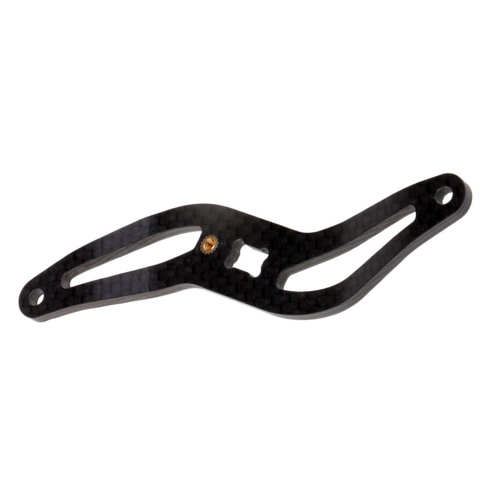 Lightweight Carbon Fiber S Shape Fishing Reel Handle Replacement for Baitcasting Reels
