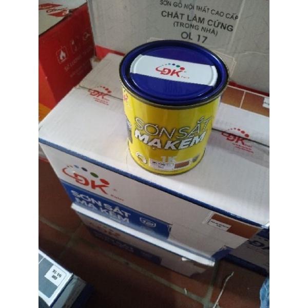 Sơn sắt mạ kẽm màu Nhũ Đồng 1K - Sơn đa năng, bám dính tốt, có độ bóng cao và nhanh khô