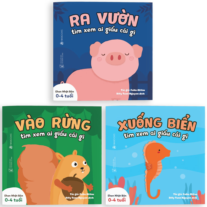 Combo 3 Cuốn Sách Ehon: Ai Giấu Cái Gì Đó (Dành Cho Trẻ Từ 0 - 4 Tuổi)