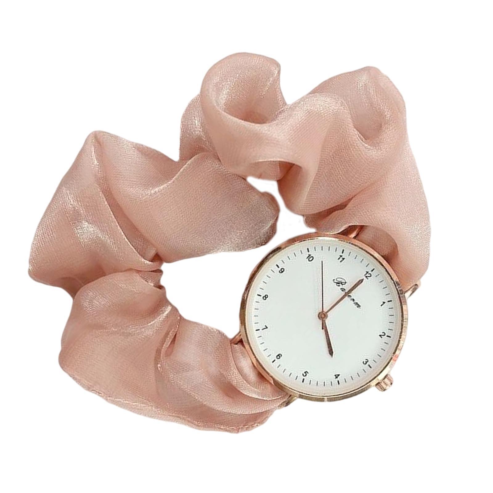 Wrist Watch Ribbon Elegant Digital Watches Casual Women Bracelets Leisure Gift