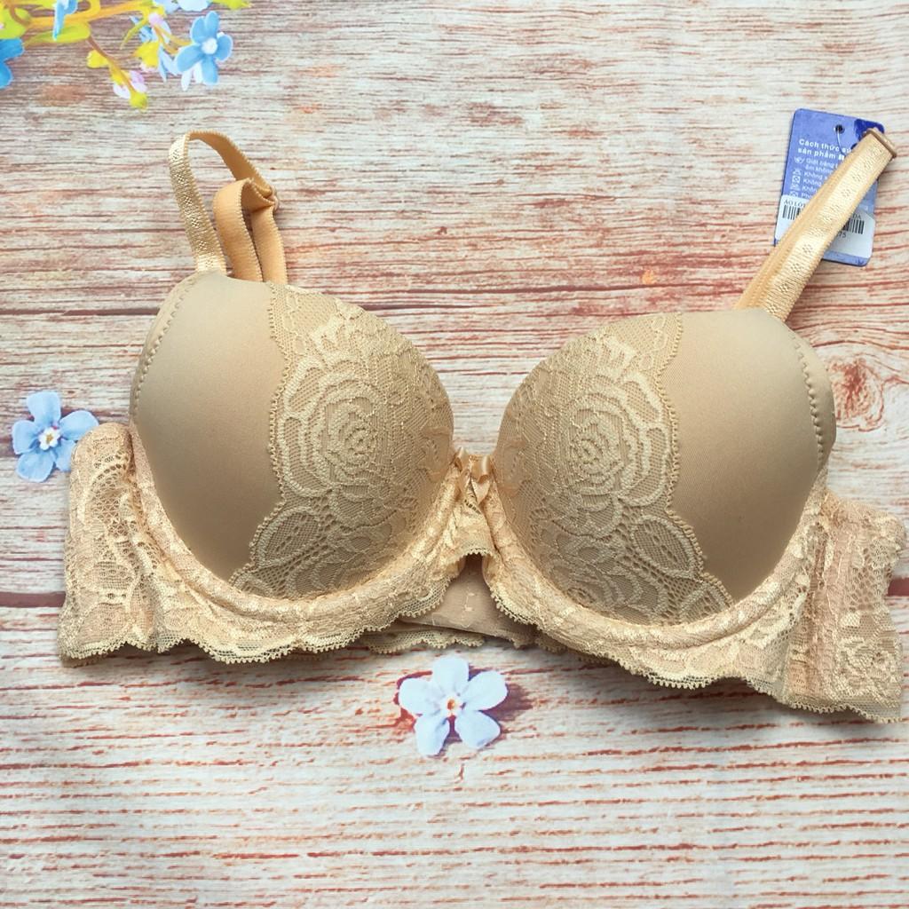 ÁO LÓT RUBY mút vừa phối ren họa tiết cánh bướm - ALN04