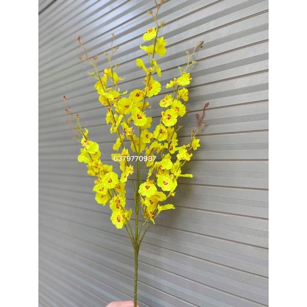 Lan vũ nữ , cành hoa giả, ảnh thật do shop chụp trang trí nhà cửa lụa giả hoa nhân tạo trang trí ở sảnh, phòng khách, t