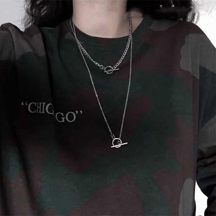 Dây Chuyền Hai Lớp Phong Cách Hip Hop