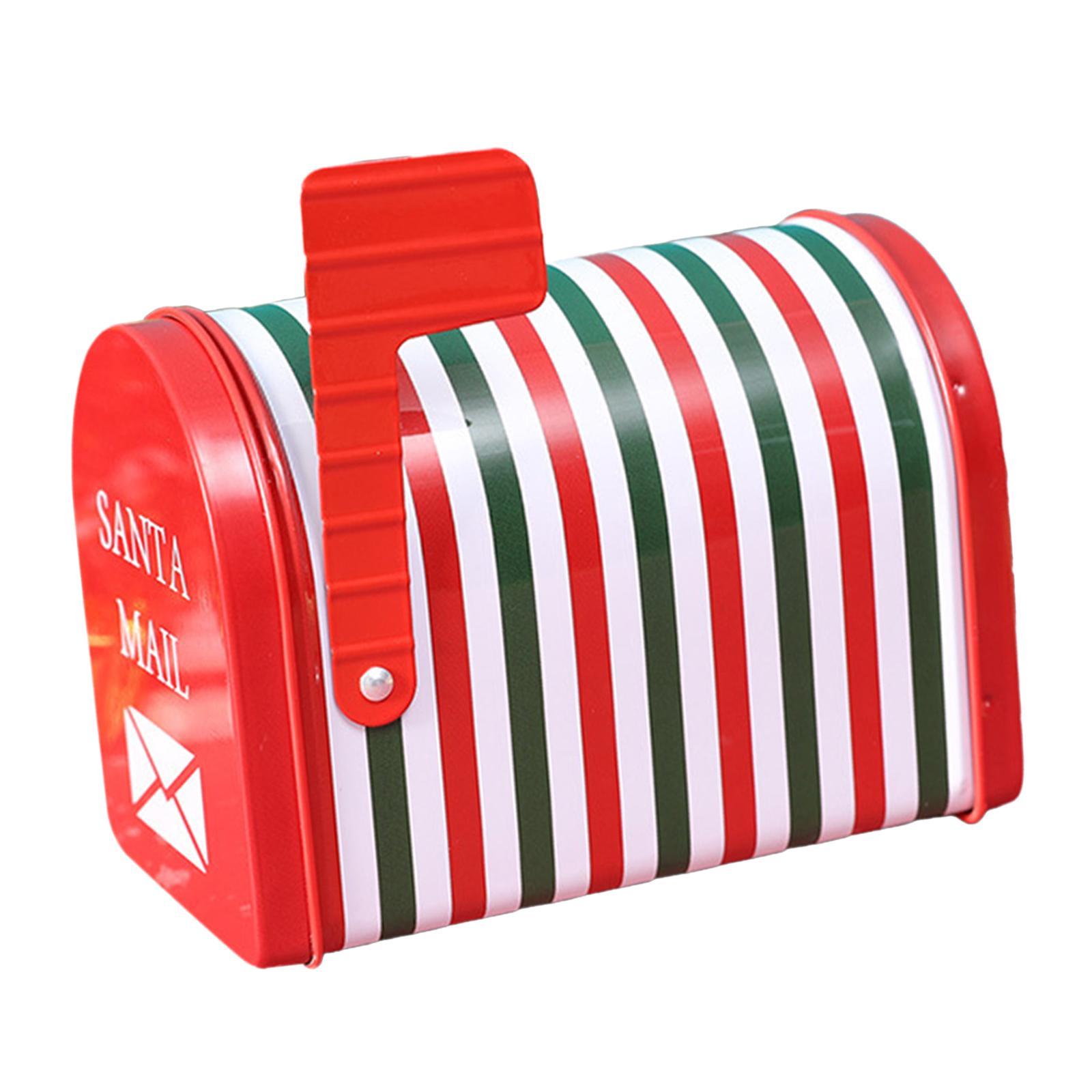 2 Christmas Cookie Tin Box for Kitchen Ornament Holidays Santa Claus