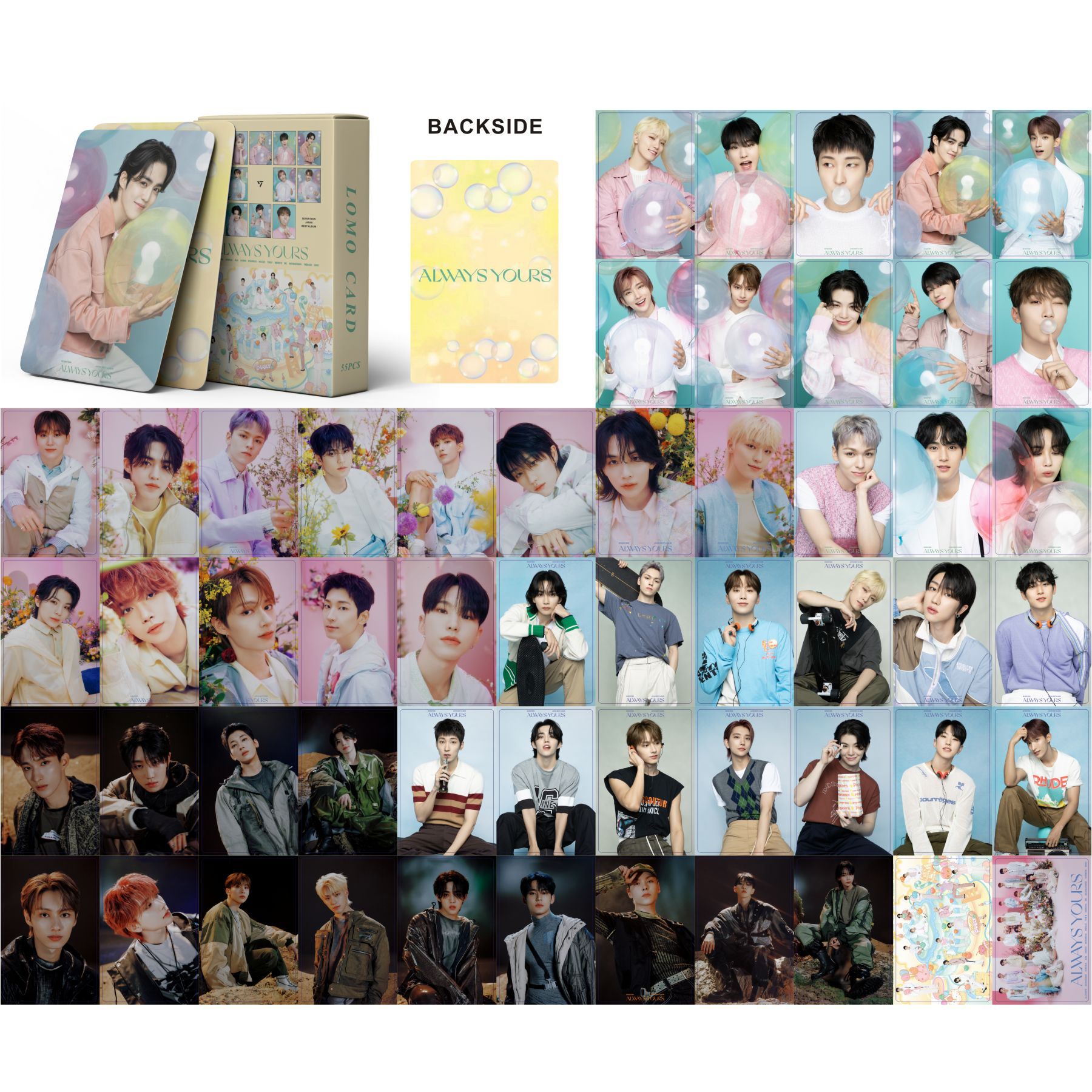 Set 55 lomo card Seventeen - The Best Always Yours 2023