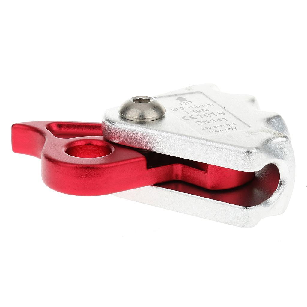 15KN Outdoor Rock Climbing Arborist Rope Grab Equipment Aluminum Alloy + Fall Protection Rope