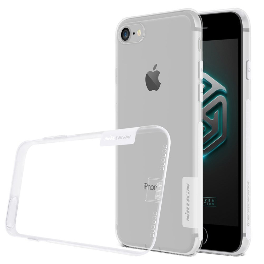 Ốp lưng dẻo silicon cho iPhone SE 2020 / iPhone 7 / iPhone 8 hiệu Nillkin mỏng 0.6mm, chống trầy xước - Hàng chính hãng