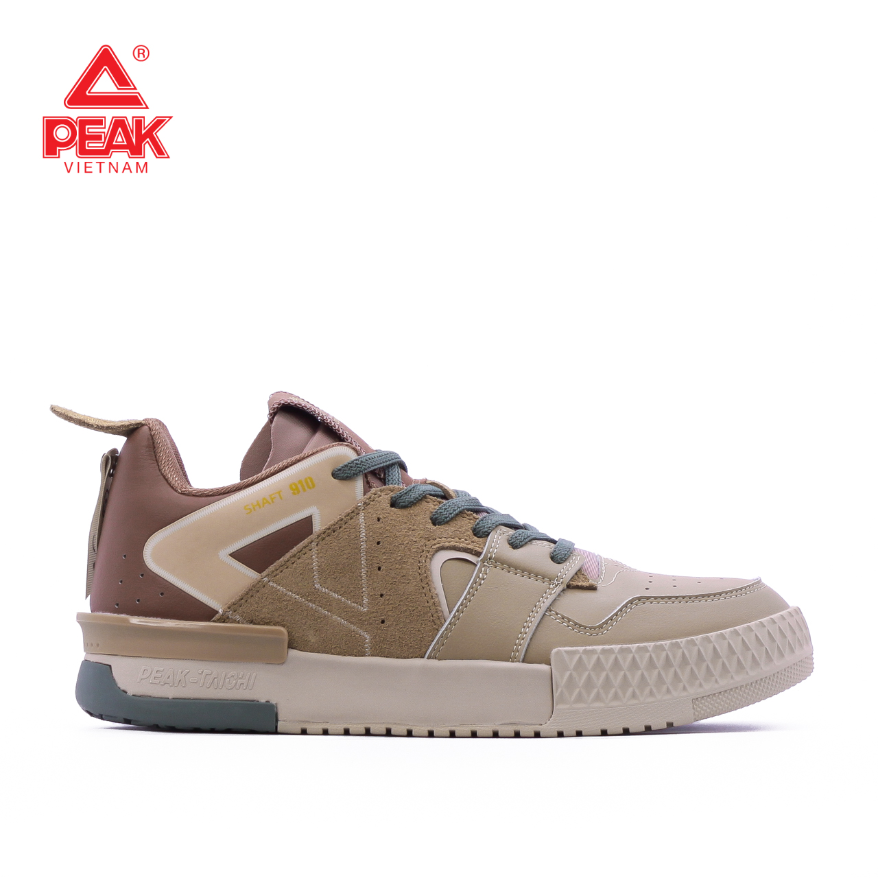 Giày thể thao Nam PEAK Taichi Shaft 910 Retro cổ thấp ET23967B