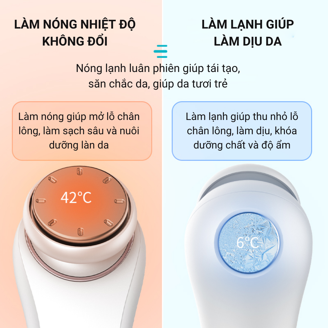 Máy Massage Mặt Nóng Lạnh ION XPREEN, Máy Đẩy Tinh Chất Chăm Sóc Da Mặt, Nâng Cơ, Đẩy Sâu Dưỡng Chất Phiên Bản Cao Cấp