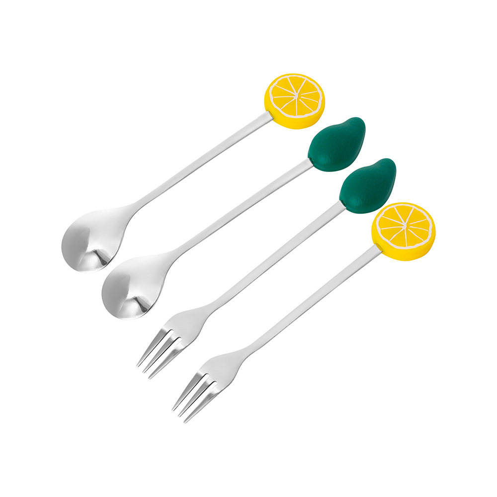 Bộ 4 Muỗng Nĩa Elmich EL2453 , Hàng Chính Hãng, Inox 304 Không Gỉ Cao Cấp, An Toàn Cho Bé - JoyMall