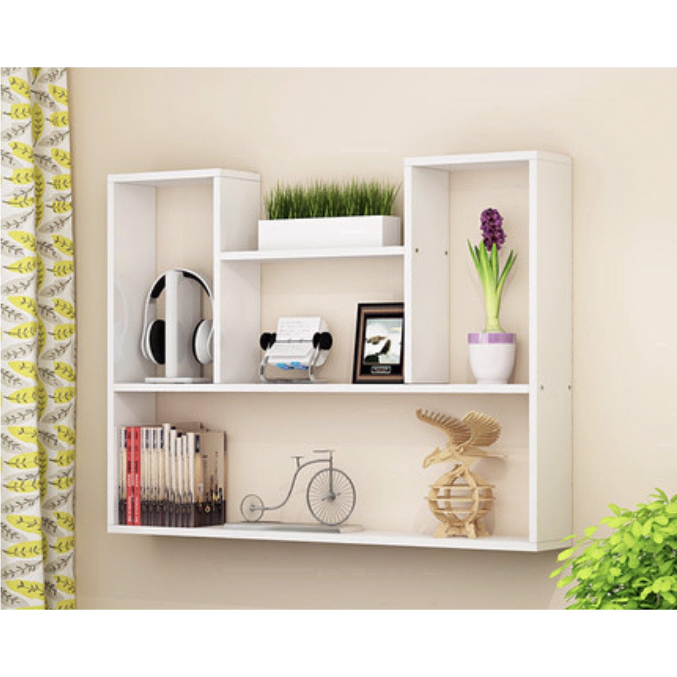 Kệ sách treo tường chữ U nhiều ngăn - GB-T70