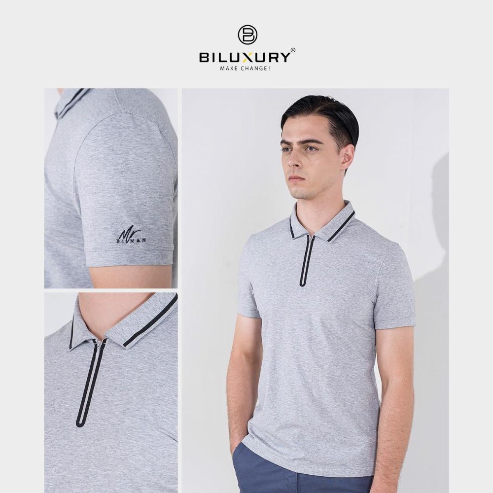 Áo polo nam cổ bẻ Biman by Biluxury thun co giãn 4 chiều form chuẩn vừa người thoải mái vận động 5APCT001