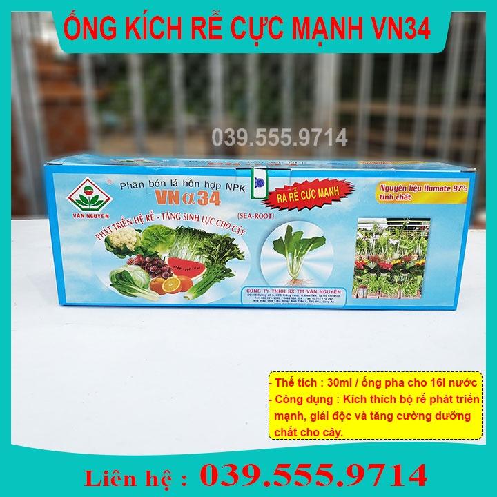 Chế Phẩm Kích Thích Sinh Trưởng VN34 30ml- Tăng cường phát triển vi sinh vât
