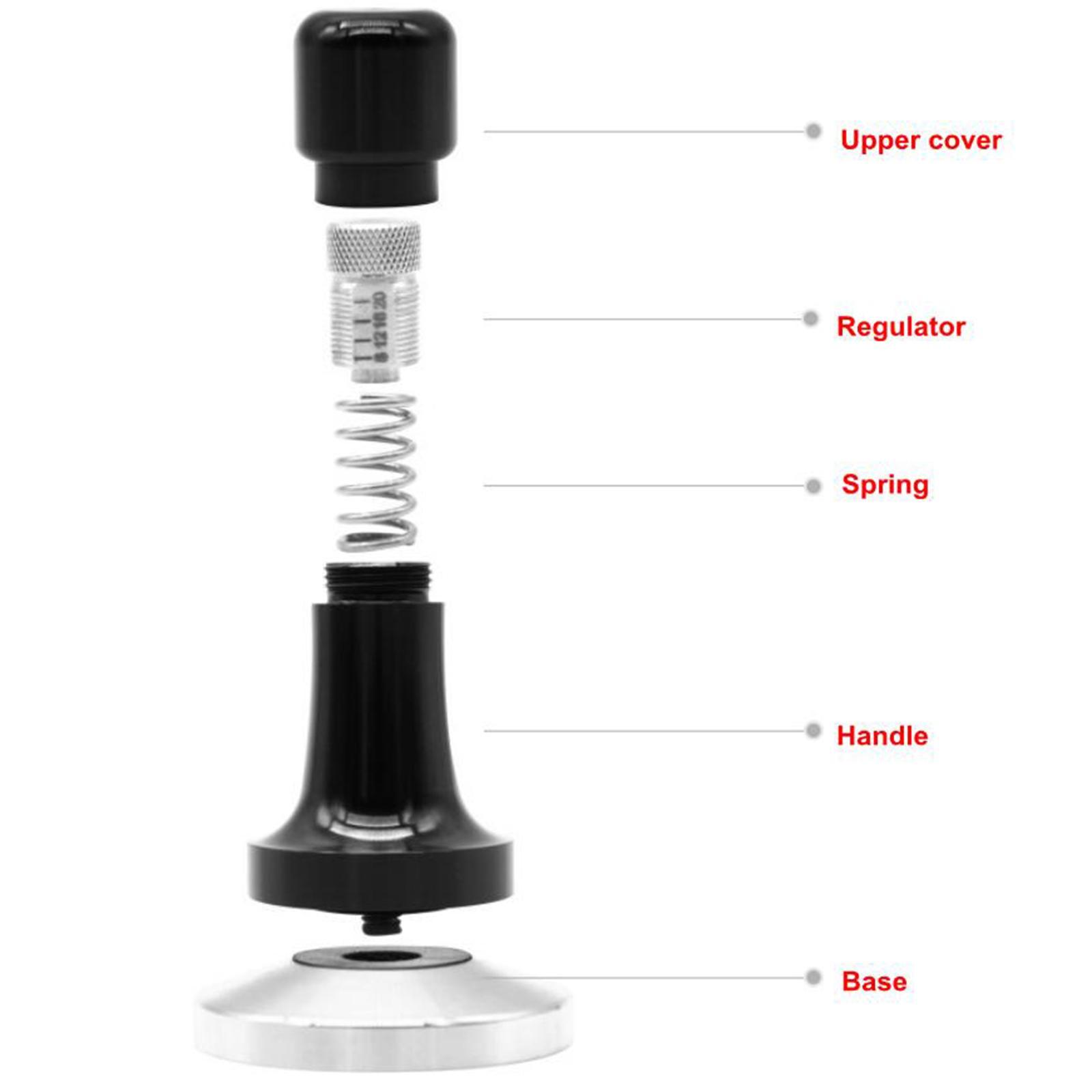 Coffee Distributor Stainless Steel Espresso Machine Maker Black 53mm