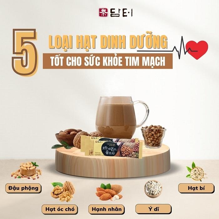 Ngũ Cốc 5 Loại Hạt Damtuh Hàn Quốc - Hộp 15 gói