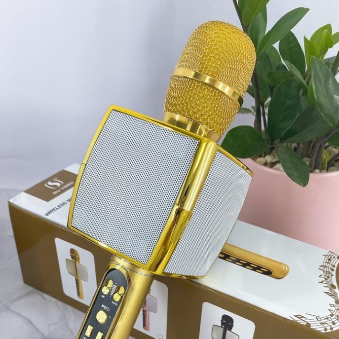 Micro Karaoke Bluetooth YS-91 Mic không dây có chỉnh giọng hỗ trợ ghi âm thẻ nhớ bass chuẩn BH6 tháng